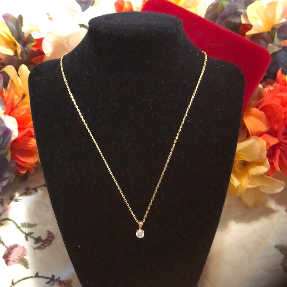 Vintage cubic zirconia necklace